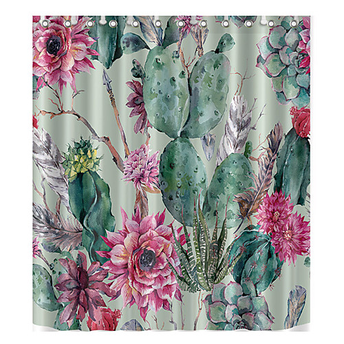 

Shower Curtains & Hooks Modern Nylon Creative