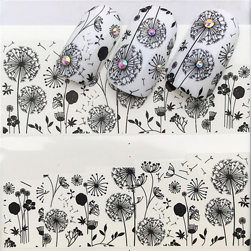 

1 pcs Full Nail Stickers Creative nail art Manicure Pedicure Mini Style / Safety / Slim design Stylish Daily / Festival