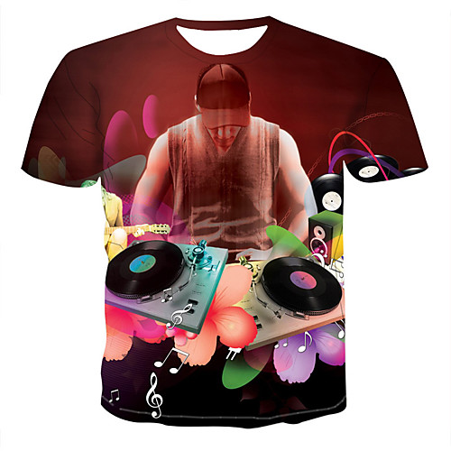 

Men's Daily Basic T-shirt - 3D Rainbow