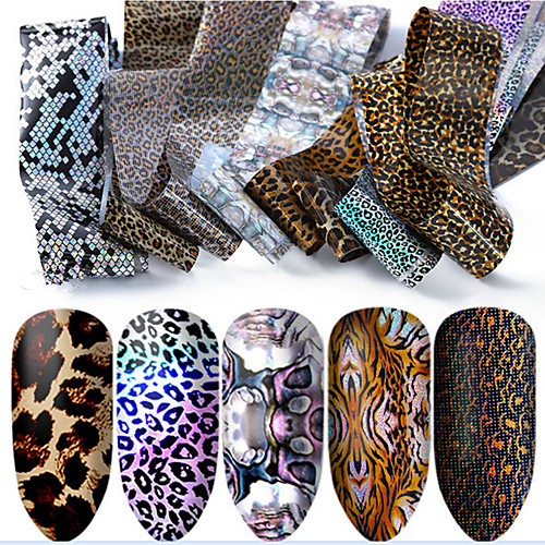 

10 pcs Full Nail Stickers Galaxy nail art Manicure Pedicure Eco-friendly / Creative Statement / Classic Daily / Festival