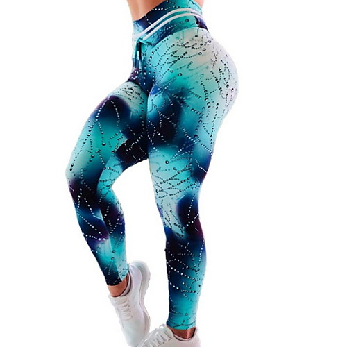 фото Жен. штаны для йоги контрастных цветов бег фитнес тренировка в тренажерном зале шорты спортивная одежда дышащий влагоотводящие быстровысыхающий подтяжка утягивание живота тонкие Lightinthebox