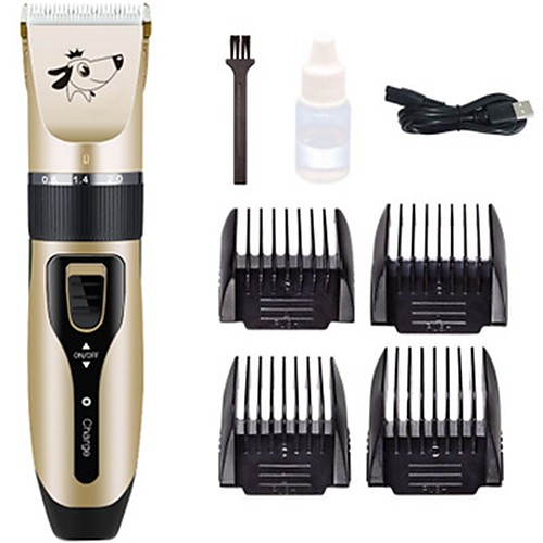 

Dog Grooming Grooming Clippers Plastic Clipper & Trimmer Portable Washable Travel Pet Grooming Supplies Gold