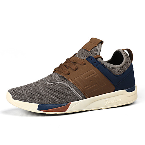 

Men's Tissage Volant Fall / Spring & Summer Sporty / Casual Athletic Shoes Running Shoes / Walking Shoes Breathable Color Block Brown / Black / Gray