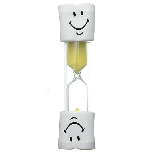 

Zacr Kids Toothbrush Timer ~ 2 Minute Smiling Face Sand Timer for Brushing Children's Teeth (Yellow)