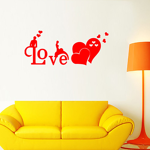 фото Романтические английские любовные стикеры на стену - стикеры на стенах животных животные / комната для изучения ландшафта / офис / столовая / кухня Lightinthebox