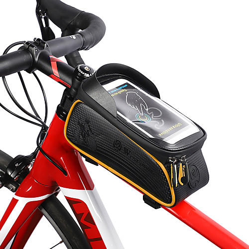 фото West biking сотовый телефон сумка бардачок на раму 6 дюймовый сенсорный экран отражение водонепроницаемость велоспорт для iphone 8/7/6s/6 оранжевый красный темно-серый Lightinthebox