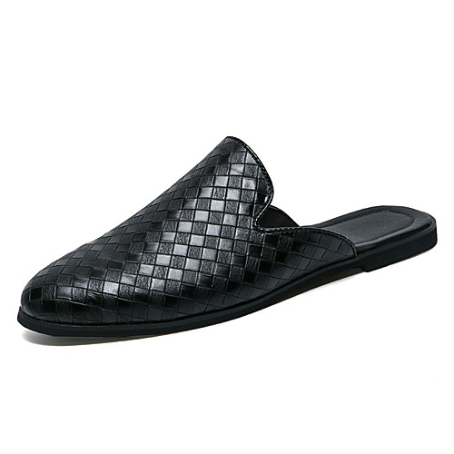 

Муж. Комфортная обувь Полиуретан Лето На каждый день Башмаки и босоножки Нескользкий Черный / Серый