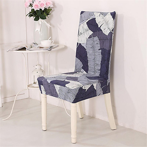 

Leaves Print Chair Cover Stretch Removable Washable Dining Room Chair Protector Slipcovers Home Decor Dining Room Seat Cover