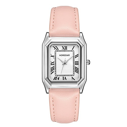 

Women's Quartz Watches Fashion Elegant Black Brown Grey PU Leather Quartz Blushing Pink Gray black / silver Casual Watch 1 pc Analog One Year Battery Life / Stainless Steel