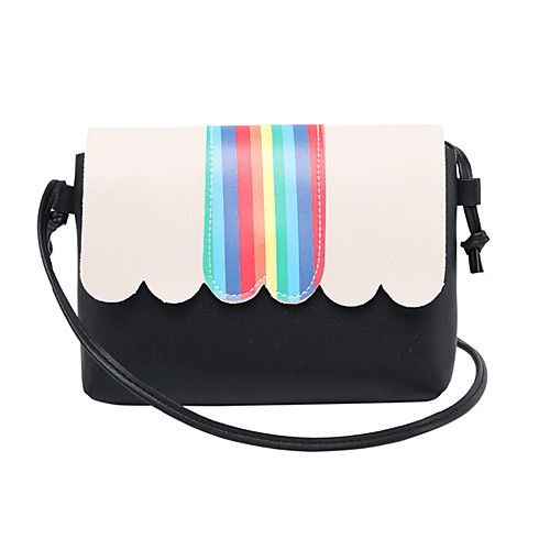 

Women's Polyester / PU Crossbody Bag Solid Color Blushing Pink / Red / Blue