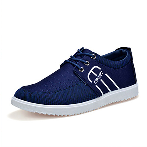 

Men's Comfort Shoes Canvas Spring / Fall Sneakers Black / Yellow / Blue