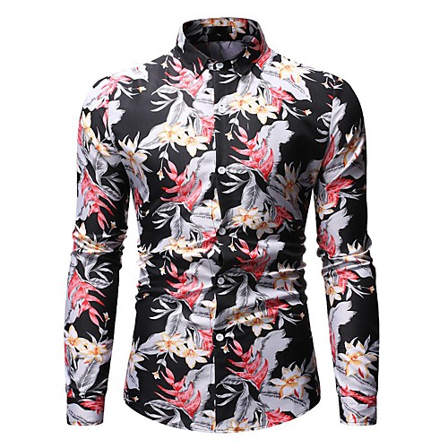 

Men's Daily Wear Shirt - Floral Black