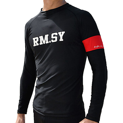 

LCDRMSY Men's Rash Guard Dive Skin Suit Diving Suit Thermal / Warm UV Sun Protection Quick Dry Long Sleeve Swimming Patchwork Summer / High Elasticity