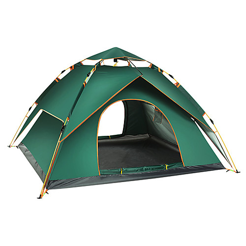 

Trackman 4 person Automatic Tent Outdoor Lightweight Rain Waterproof Ultraviolet Resistant Double Layered Camping Tent 2000-3000 mm for Camping / Hiking Outdoor Nylon Polyester Taffeta