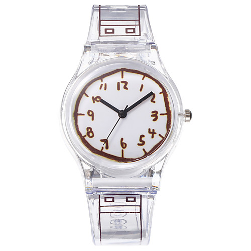 

Girls' Quartz Watches Classic Black Blue Brown PVC Chinese Quartz Black Blushing Pink Blue Casual Watch 1 pc Digital One Year Battery Life