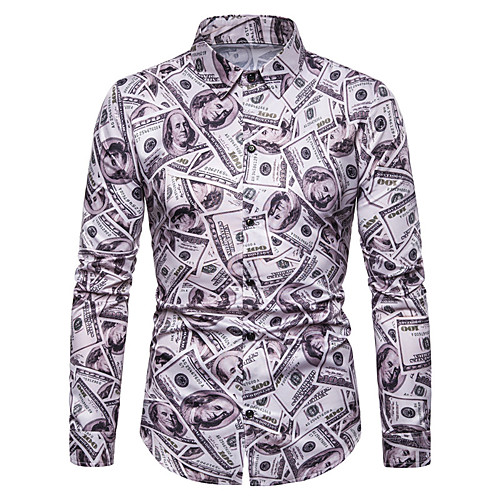 

Men's Daily Basic Shirt - Geometric / Color Block Rainbow