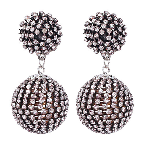 

Women's Drop Earrings Chandelier Ball Fashion Modern Imitation Diamond Earrings Jewelry Black / Silver For Daily Work 1 Pair
