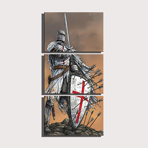 

Print Rolled Canvas Prints Stretched Canvas Prints - Religious Cartoon Modern Three Panels Art Prints