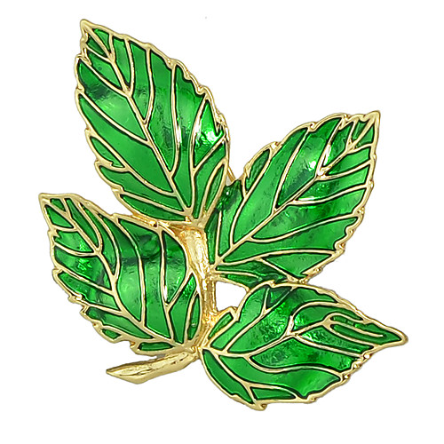 

Women's Brooches Geometrical Leaf Stylish Unique Design Sweet Brooch Jewelry Leaf For Daily Work Festival