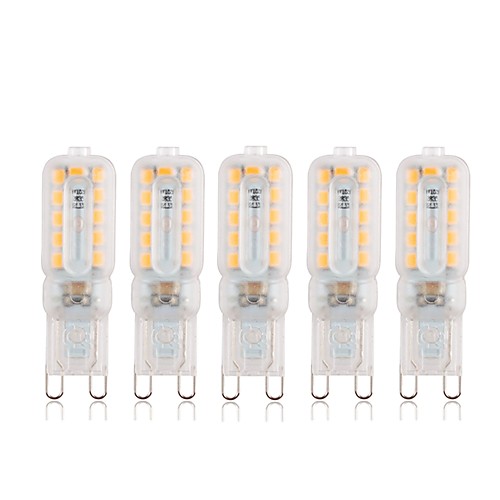 

5 шт. 5 W Двухштырьковые LED лампы 340 lm G9 22 Светодиодные бусины SMD 2835 Диммируемая Декоративная Милый Тёплый белый Холодный белый 220 V 110 V