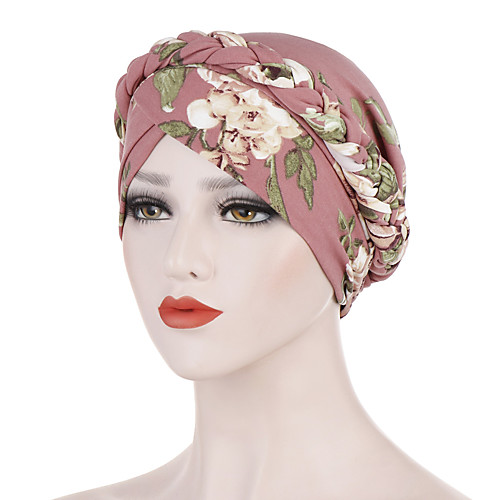 

Women's Work Basic Cute Nylon Lycra Floppy Hat-Solid Colored Floral Print All Seasons Black White Dusty Rose