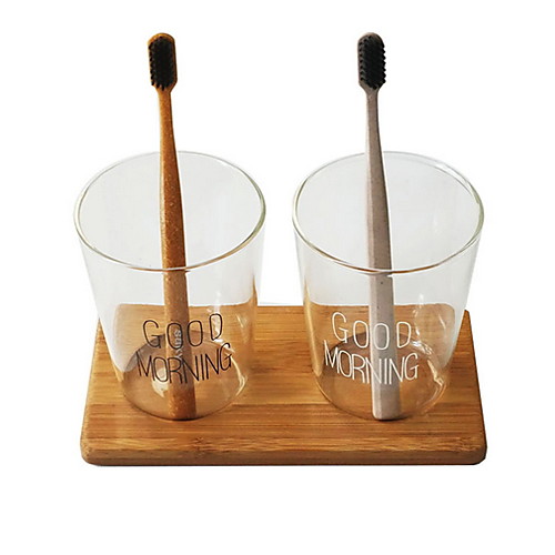 

Tools Creative Modern Contemporary Glass 2pcs Toothbrush & Accessories