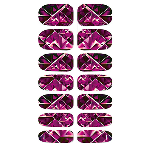 

1 pcs Full Nail Stickers Romantic Series nail art Manicure Pedicure Mini Style / Safety / Slim design Stylish / Simple Daily / Festival