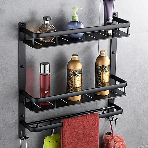 

Bathroom Shelf Creative Contemporary Aluminum 2pc -Classic Bathroom Wall Mounted