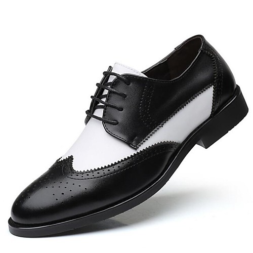 

Men's Printed Oxfords PU(Polyurethane) Spring & Summer Oxfords Black / Brown