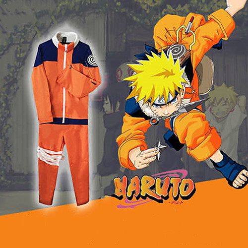 

Вдохновлен Наруто Naruto Uzumaki Аниме Косплэй костюмы Японский Косплей Костюмы Пэчворк Длинный рукав Пальто / Брюки Назначение Муж. / Жен.