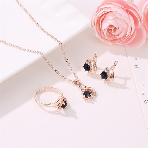 

Women's Jewelry Set European Casual / Sporty Earrings Jewelry Rose Gold For Street Festival 1 set