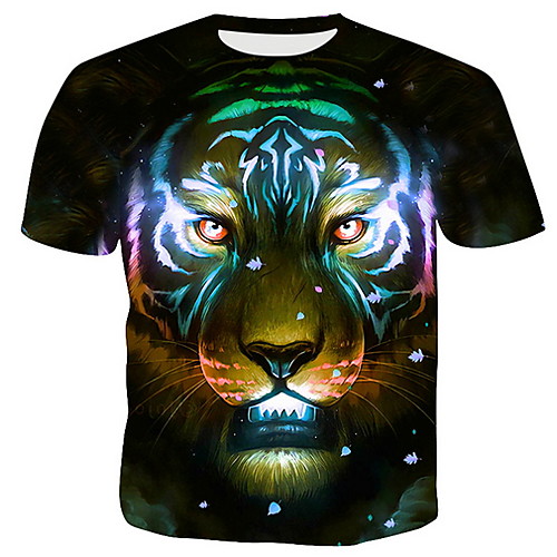 

Men's Daily Wear T-shirt - Animal Brown