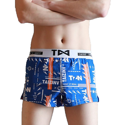 

Men's Sporty Red Blue Royal Blue Swim Trunk Bottoms Swimwear Swimsuit - Geometric Color Block Print M L XL Red