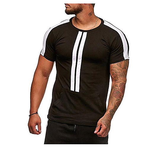 

Men's Daily Sports T-shirt - Solid Colored Army Green
