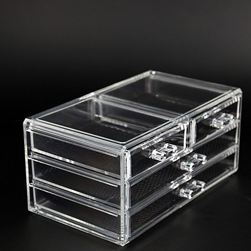 

Storage Organization Cosmetic Makeup Organizer Acrylic Rectangle Shape Multilayer