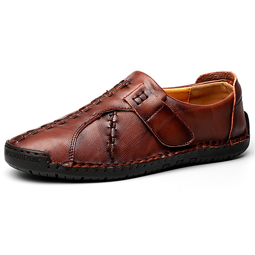 

Men's Cowhide Fall / Spring & Summer Casual / British Loafers & Slip-Ons Breathable Light Brown / Dark Brown / Black