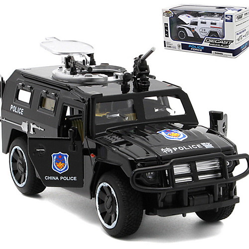 

1:32 Toy Car Model Car Vehicles Police car Cool Music & Light Pull Back Vehicles Viola Aluminium Alloy Mini Vehicles Toys for Kids Gift 1 pcs