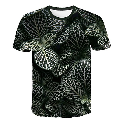 

Men's Daily Going out Basic / Street chic T-shirt - Geometric Print Yellow