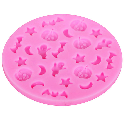 

1pc Silica Gel 3D Halloween DIY Cooking Utensils Cake Molds Bakeware tools