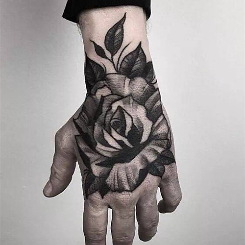 

5 pcs Waterproof Temporary Tattoo Sticker Rose other Flower Fake Tatto Flash Tatoo Hand Arm Foot Back Tato body art for Girl Women Men