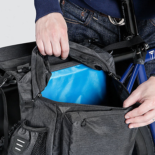 фото 36 l сумка на багажник велосипеда / сумка на бока багажника велосипеда водонепроницаемость компактность пригодно для носки велосумка/бардачок 600d полиэстер водонепроницаемый материал Lightinthebox