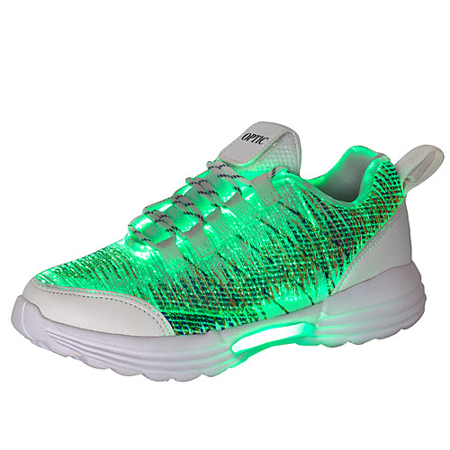 

Unisex Light Up Shoes Microfiber Fall & Winter LED / Casual Athletic Shoes Walking Shoes Breathable Black / White / Pink / Shock Absorbing