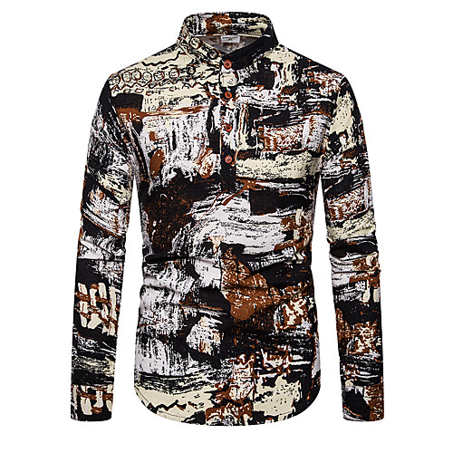 

Men's Daily Basic Shirt - Color Block Rainbow