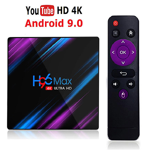 

H96 Max Rk3318 Smart Tv Box Android 9.0 4GB Ram 32GB 64GB 4k Wifi Media Player Google Voice Assistant Netflix Youtube Hdr Bt4.0 Usb 3.0 Airplay Goole Play Set Top Box 2GB 16GB H96max
