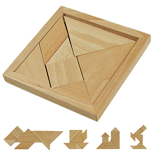 

Tangram Jigsaw Puzzle Wooden Puzzle Wooden Model 1 pcs Eco-friendly Boys' Girls' Toy Gift / Kid's