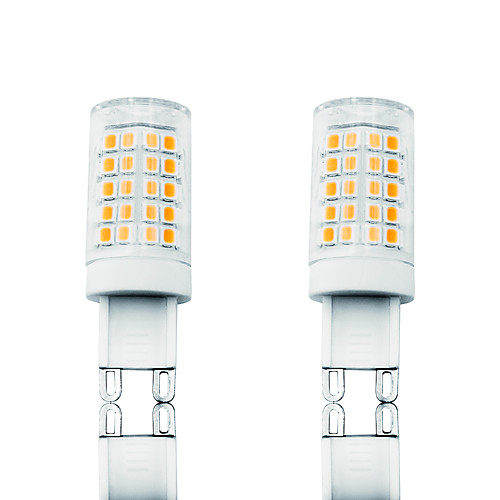 

LOENDE 2pcs 6 W LED лампы типа Корн Двухштырьковые LED лампы 700 lm G9 T 64 Светодиодные бусины SMD 2835 Диммируемая Тёплый белый Белый 110-130 V 200-240 V