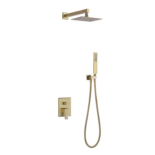

Смеситель для душа - Современный Матовый никель На стену Керамический клапан Bath Shower Mixer Taps