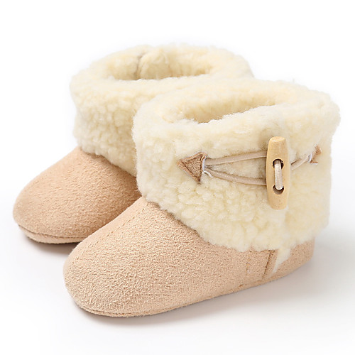 

Boys' / Girls' First Walkers Cotton Boots Infants(0-9m) / Toddler(9m-4ys) Red / Pink / Khaki Winter / Rubber