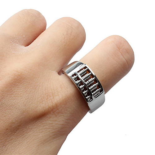 

Men's Band Ring Ring 1pc Silver Titanium Steel Circular Vintage Basic Fashion Daily Jewelry