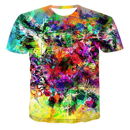 

Men's Daily T-shirt - 3D Rainbow